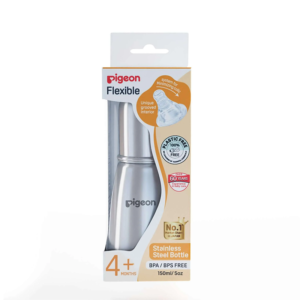 Flexible Slim Neck Steel Feeding Bottle 150ml